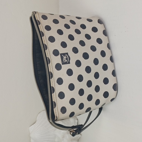 ♥️Bundle Only♥️  IZAK  Black Polka Dot Fashionista Graphic Make Up Bag Wristlet - Picture 12 of 13